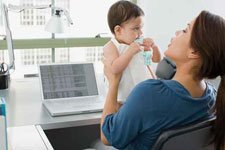 Audit Berufundfamilie: Kind am Arbeitsplatz